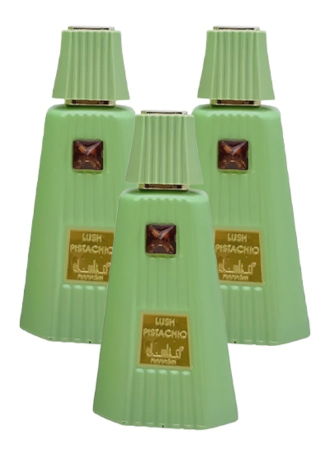 MANASIK 3 Pieces Lush Pistachio Perfume For Unisex 100ml EDP - Image 1
